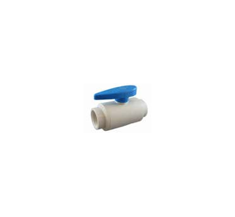 SANKING PVC 3001 SERIES BALL VALVE- BSP FEMALE - SMOOTH OPEN / CLOSE- WHITE BODY BLUE HANDLE