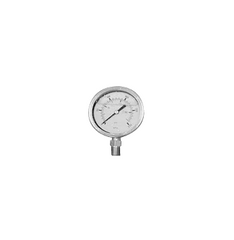 PRESSURE GAUGES - 50MM GLYCERINE FILLED, BLACK STEEL CASE, 1/4" BOTTOM ENTRY