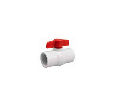PVC BALL VALVES - FEMALE BSP THREAD, T HANDLE, 800KPA RATING