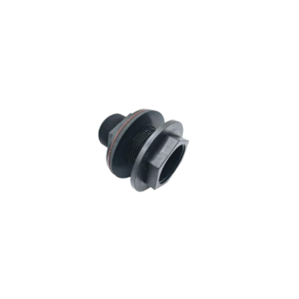 BLACK GFN FLAT WALL TANK OUTLETS WITH LEFT HAND LOCKING THREAD